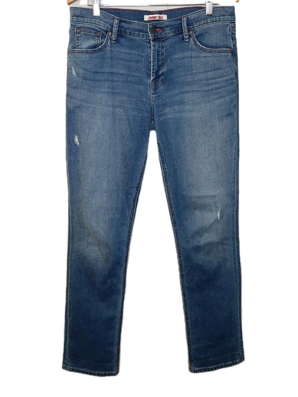 Johnny Was Jeans Blue Women Size 28 Tomboy Boyfriend Jean Distressed